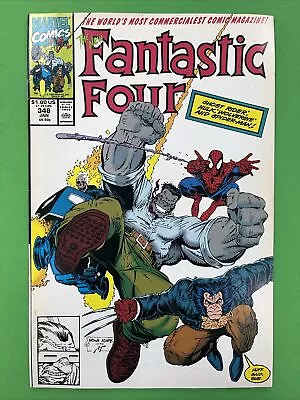 Buy Fantastic Four #348 Spider-Man Wolverine Hulk! Marvel 1991 • 5.17£