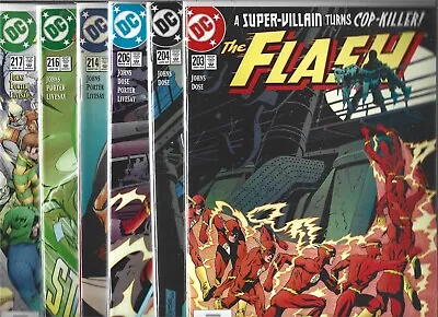 Buy The Flash Lot Of 6 - #203 #204 #206 #214 #216 #217 (nm-) Dc Comics • 5.92£