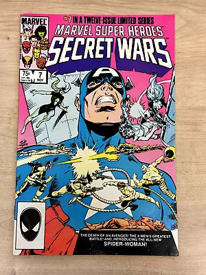Buy Marvel Super Heroes Secret Wars #7 Introducing Spider-woman, Vf+ 8.5 • 20£