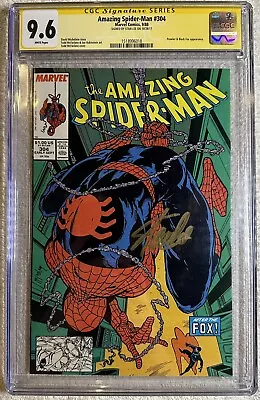Buy Amazing Spider-Man #304 CGC SS 9.6 Signed By Stan Lee Todd Mcfarlane Art Not 9.8 • 440.33£
