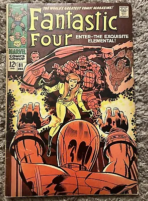 Buy Fantastic Four. Marvel. Number 81. Dec 1968. See Pictures • 15.80£