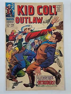 Buy KID COLT OUTLAW 136 VG/FN  The Intruders  1967 Vintage Silver Age Vince Colletta • 15.98£