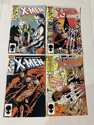 Buy Uncanny X-Men 210 211 212 213 Set Wolverine Vs Sabretooth Mutant Massacre 1986 • 39.42£