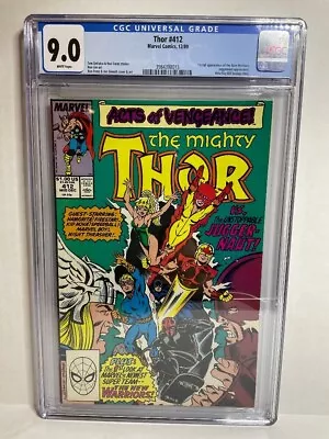 Buy The Mighty THOR Comic Book Issue #412 (CGC Grade 9.0) Acts Of Vengeance! • 91.35£