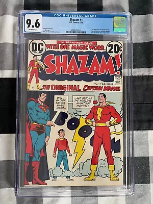 Buy Shazam #1 (1973) CGC 9.6 - 1st Captain Marvel Since Golden Age DC Comics Key • 159.39£