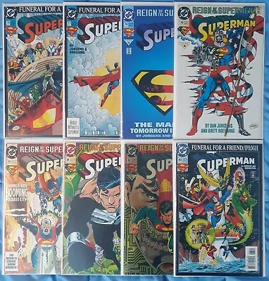 Buy Superman (1987 2nd Series) #76,77,78,79,80,81,82,83 NM Funeral Reign • 18.24£