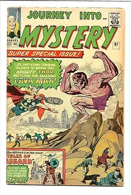 Buy Journey Into Mystery #97, Marvel 1963, 1st App Of Lava Man, Odin 5.0 VG/FN • 137.84£