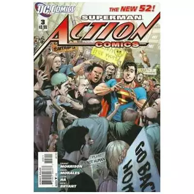 Buy Action Comics (2011 Series) #3 In Near Mint Minus Condition. DC Comics [p{ • 1.70£