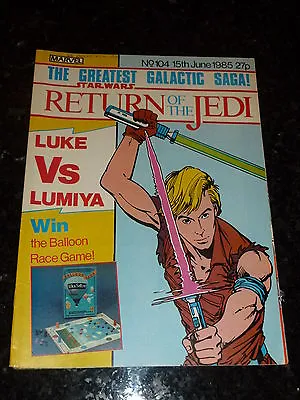 Buy Star Wars Weekly Comic - Return Of The Jedi - No 104 - Date 15/06/1985  UK Comic • 9.99£
