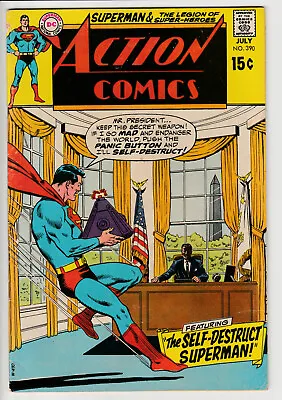 Buy Action Comics #390 - 1970 - Vintage DC 15¢ - Batman Superman Joker Wonder Woman • 0.99£