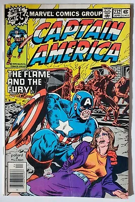 Buy Captain America #232 FN   1st Series   1ST FULL COVER APP OF PEGGY CARTER!!! • 7.19£