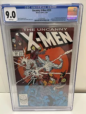 Buy Uncanny X-Men #229 CGC 9.0 1st App Of The Reavers Skullbuster, Pretty Boy • 38.11£