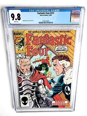 Buy Fantastic Four #273 Cgc 9.8 1984 *1st Full Nathaniel Richards* • 113.24£