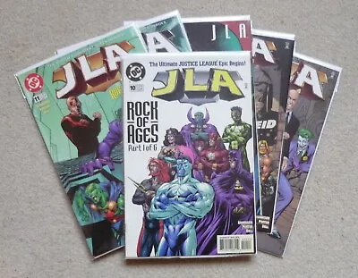 Buy JLA #10, #11, #12, #13, #14 & #15 Rock Of Ages Complete Story Arc FN (1997/8) DC • 16.50£