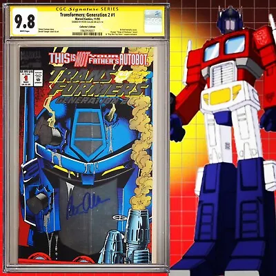 Buy CGC 9.8 SS Transformers Generation 2 #1 Foil Variant Signed By Peter Cullen 1993 • 679.32£