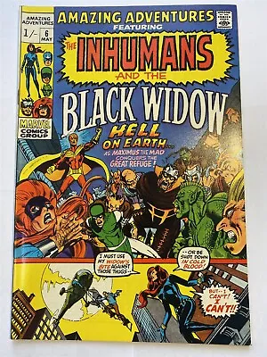 Buy AMAZING ADVENTURES #6 UK Price Black Widow Inhumans Marvel NEAL ADAMS 1971 VF/NM • 19.95£
