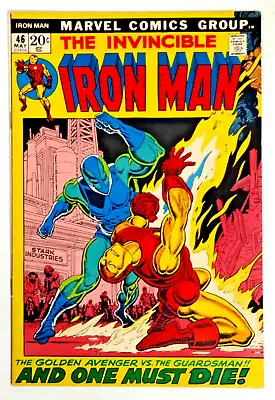Buy Iron Man # 46 VF OW (May/1972) Death Of The Guardsman Marvel Comics • 13.63£