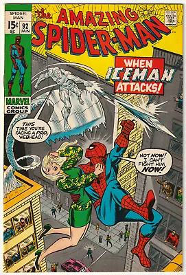 Buy Amazing Spider-Man #92  (Marvel 1963 Series)  VFN • 69.95£
