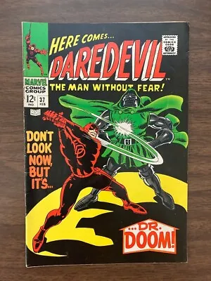 Buy Daredevil #37 1968 Marvel Vs Dr. Doom Stan Lee Story Gene Colan MID GRADE KEY • 39.71£