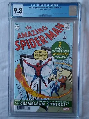 Buy Amazing Spider-man #1  Facsimile 2022  Newly Graded Cgc 9.8  Nm/mint.  • 69.99£