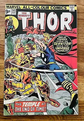 Buy The Mighty Thor Comic #245 -  Key Issue, 1976, 1st Appearance Of He Who Remains • 11.50£