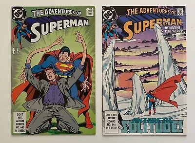 Buy Adventures Of Superman #458 & 459 Comics (DC 1989) 2 X NM- Issues • 24.50£