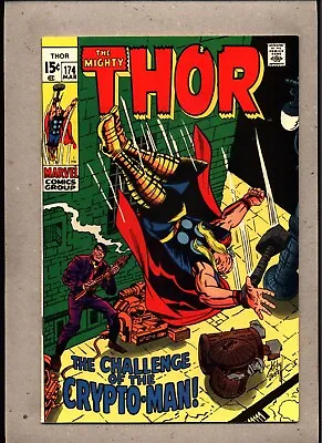 Buy Mighty Thor #174_march 1970_very Fine_ Challenge Of The Crypto-man _silver Age! • 1.20£