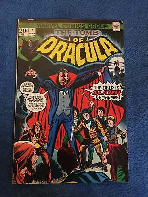 Buy Free P & P; Tomb Of Dracula #7, Mar 1973: 1st Appearance Quincy Harker! (KG) • 10.99£