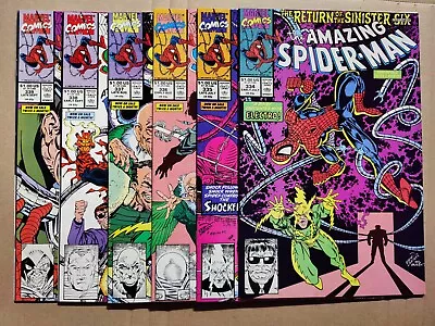 Buy Amazing Spider-Man #334-#339 Lot Return Of The Sinister Six Marvel 1990 • 31.37£