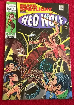 Buy Free P & P; Marvel Spotlight #1, Nov 1971: 1st Red Wolf Solo! (KG) • 14.99£