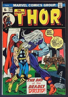 Buy THOR #209 (1973) - Pence Cover - FN (6.0) - Back Issue • 8.99£