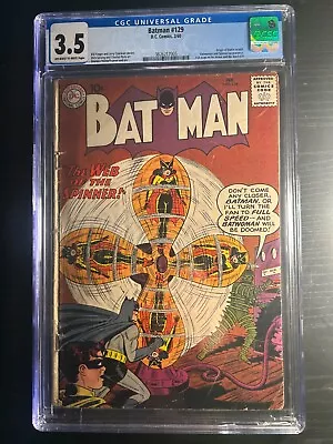 Buy Baman #129 (1960) DC Comics 2/60 (CGC Graded: 2.5) Origin Of Robin Retold • 126.49£