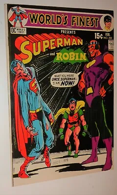 Buy World's Finest #200 Batman Super-man  Robin Neal Adams Cover Vf- 1971 • 25.30£