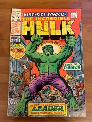 Buy Incredible Hulk King Size Special #2 Gd-(1.8) Origin Re-told • 15£