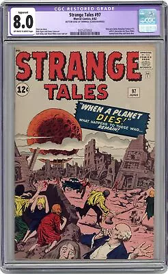 Buy Strange Tales #97 CGC 8.0 TRIMMED 1962 0325333002 • 550.18£