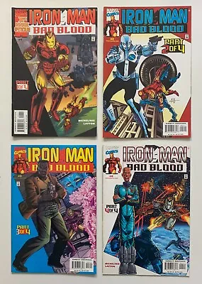 Buy Iron Man Bad Blood #1, 2, 3 & 4 Complete Series (Marvel 2000) FN & VF Comics • 9.95£