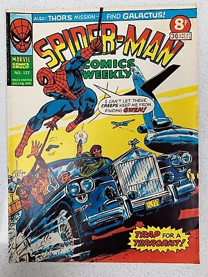 Buy MARVEL SPIDER-MAN COMICS WEEKLY #127 1975 Feat. Thor & Galactus • 3.99£