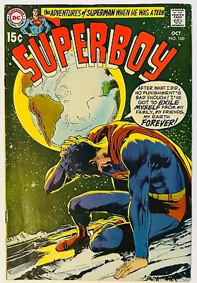 Buy Superboy #160 (1969)  I Chose Eternal Exile  Neal Adams! DC Comics! VF+ • 11.86£