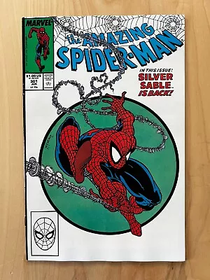 Buy Amazing Spider-Man #301 - 1988 - Marvel - Key Todd McFarlane Cover VF+ • 56.24£