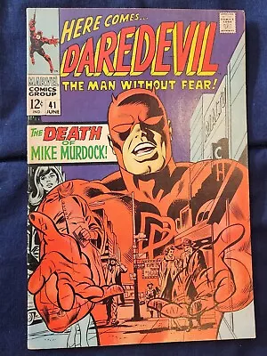 Buy Daredevil #41 (1968) | Fine+ (6.5) | Death Of Mike Murdock | Key Issue  • 27.71£