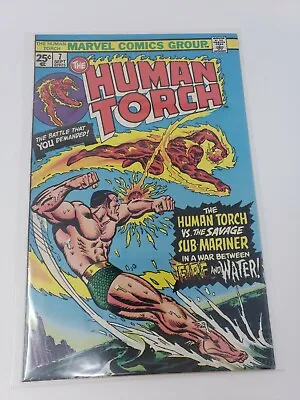 Buy Marvel Comics HUMAN TORCH #7 - 1975 RON WILSON COVER, DICK AYERS ART • 15.88£
