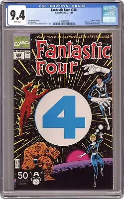 Buy Fantastic Four #358 CGC 9.4 1991 4132928002 • 41.82£