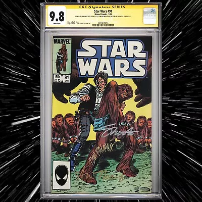 Buy CGC SS 9.8 Star Wars #91 Signed By Ann Nocenti, Tom Palmer & JIm Shooter WP • 695.05£