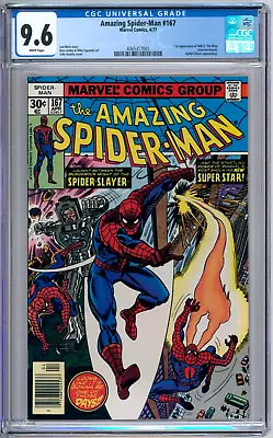 Buy Amazing Spider-Man 167 CGC Graded 9.6 NM+ Marvel Comics 1977 • 81.05£