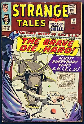 Buy 1965 Strange Tales #130 5.0 To 5.5 Dr. Strange & Nick Fury Silver-Age 🛻 • 15.99£