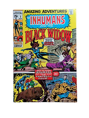 Buy Marvel Comics The Inhumans And The Black Widow #2 1970 FF 4 FN OR BETTER RAW • 11.95£