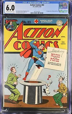 Buy Action Comics #83 CGC FN 6.0 1st Appearance Hocus And Pocus! Superman! • 518.89£