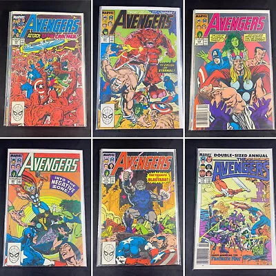Buy (Lot Of 6) Avengers 305, 307-310 Annual 14  Marvel  July 1989 • 47.57£