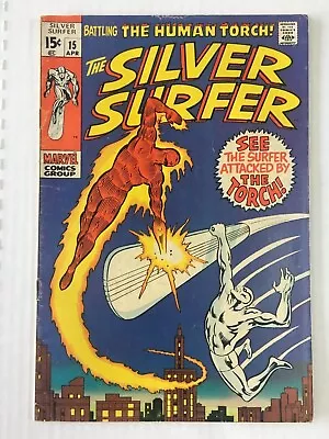 Buy Silver Surfer #15, VG/FN 5.0, Human Torch • 42.03£