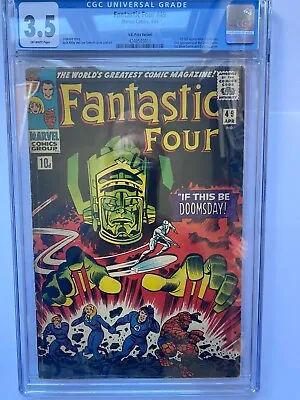 Buy FANTASTIC FOUR #49 1st Full Galactus Marvel 1968 UK Price Variant CGC 3.5 OW/W • 499.95£